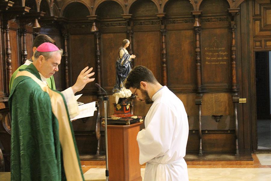 Rito de admisión de Manuel Jesús Otero. FOTO: S. BREMERMANN