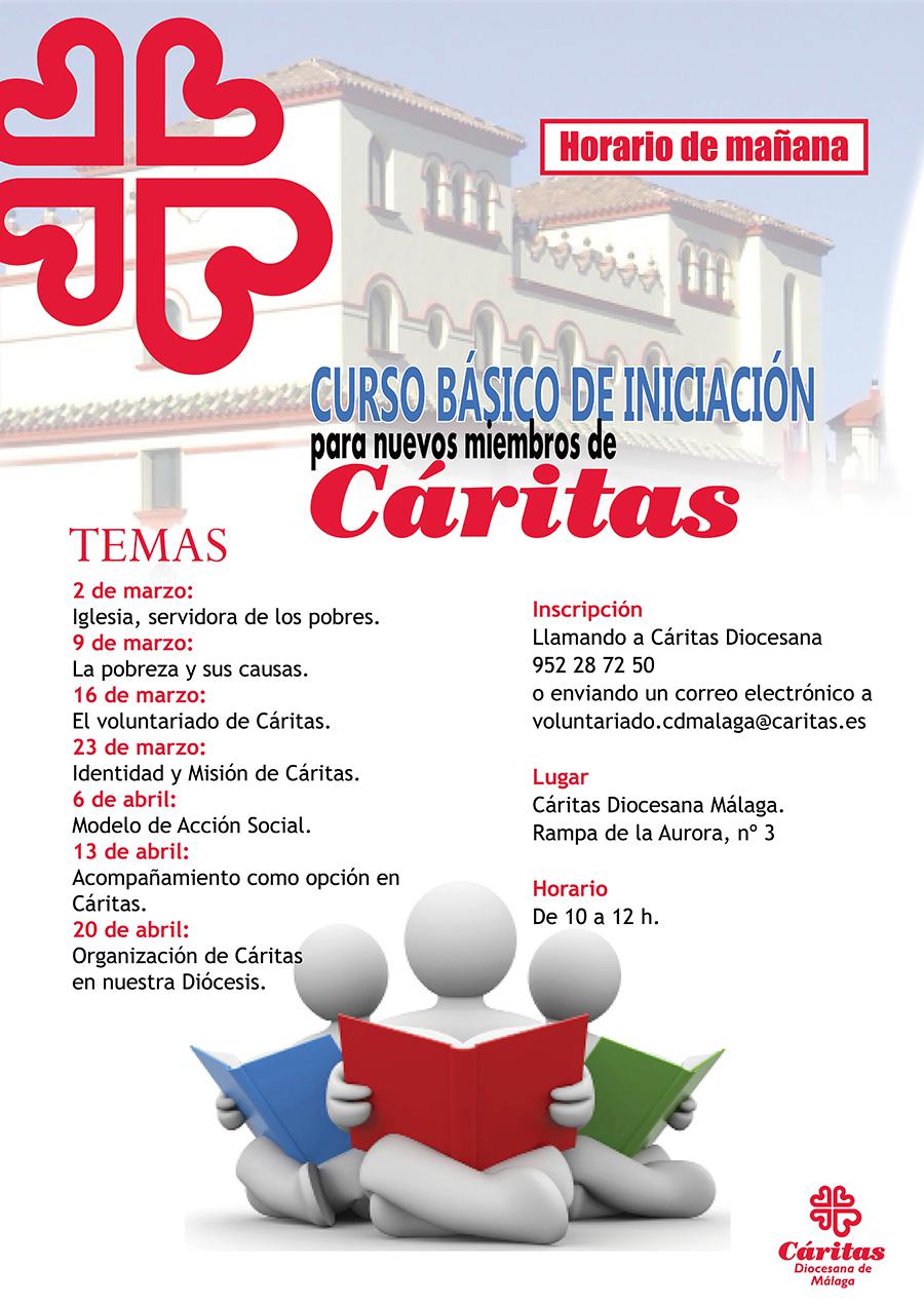 Cartel del Curso de Iniciación de Cáritas