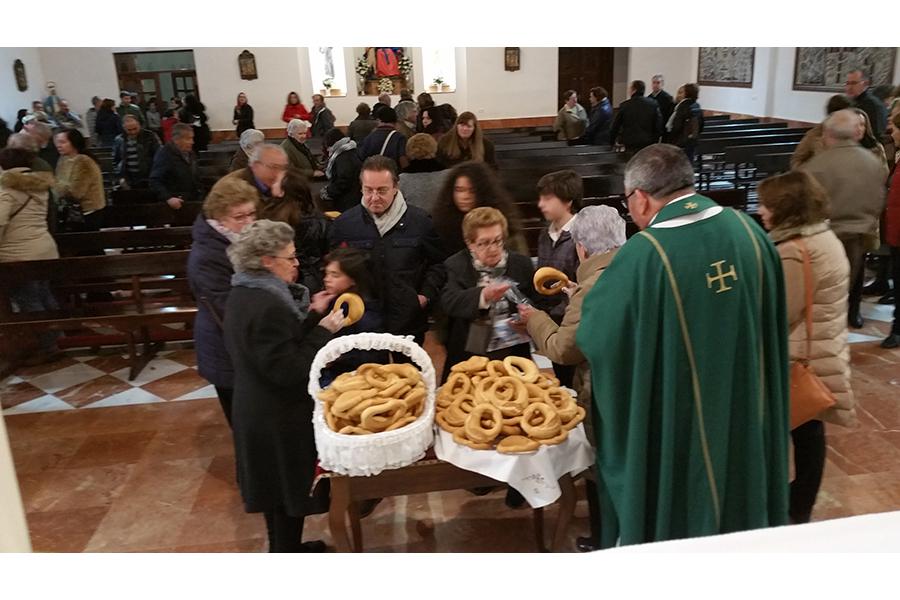 Bendición de la rosca de san Blas en Antequera