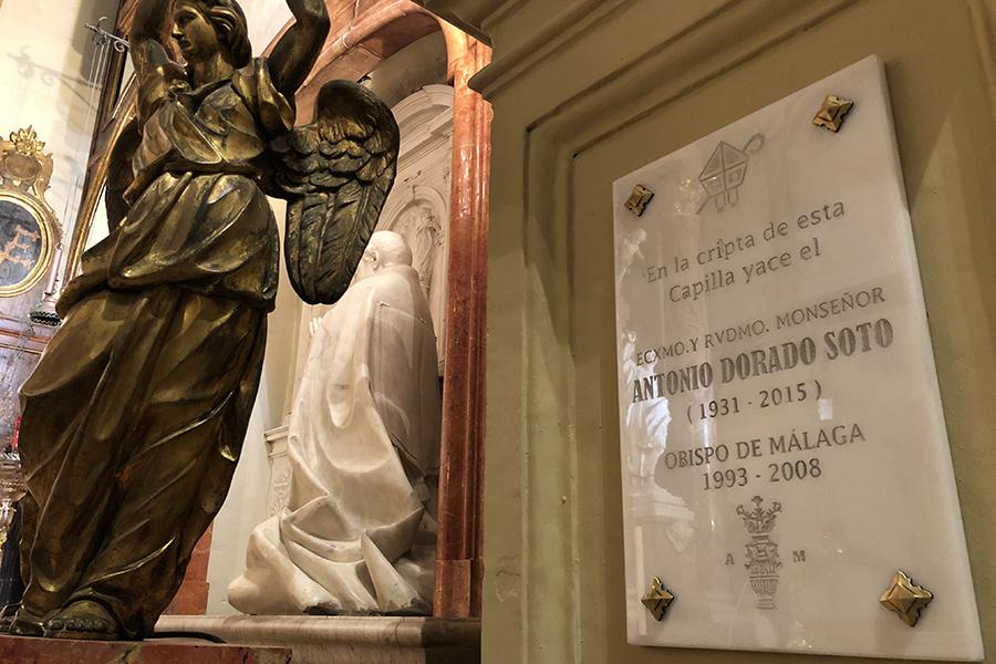 Momento de la Misa funeral en memoria de Mons. Antonio Dorado Soto celebrada en la Catedral de Málaga el 13 de marzo de 2018