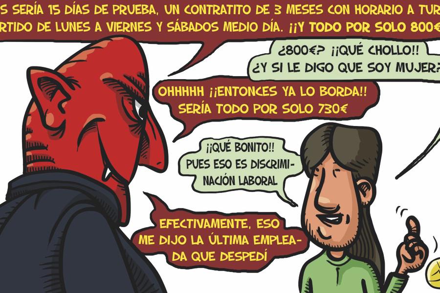 Javiñetas y la discriminación laboral