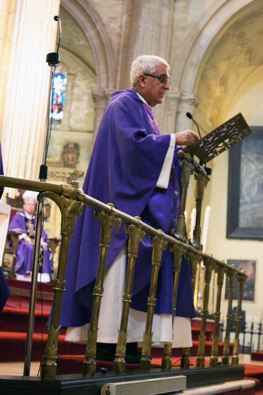 Funeral del sacerdote D. Marcelino Gómez en la Catedral de Málaga // M. ZAMORA