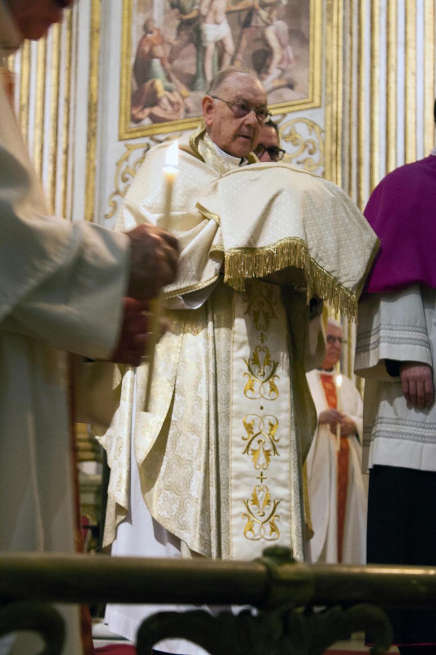 Misa "in Coena Domini" el Jueves Santo, en la Catedral de Málaga // M. ZAMORA