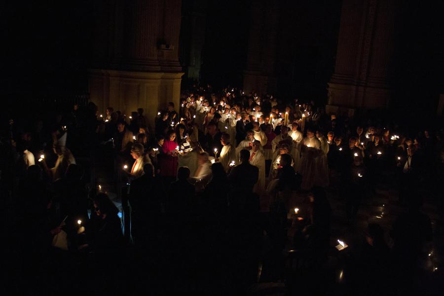 Solemne Vigilia Pascual 2018 en la Catedral de Málaga // M. ZAMORA