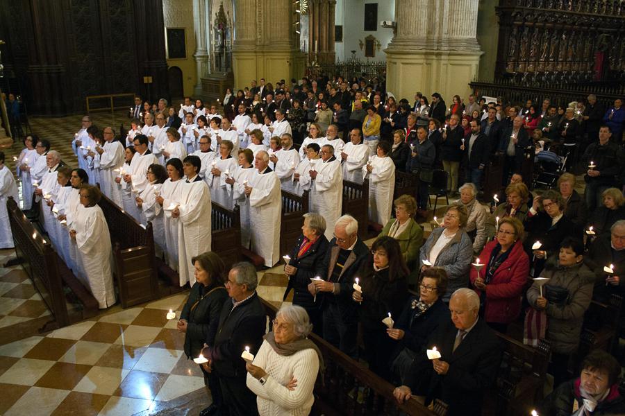 Solemne Vigilia Pascual 2018 en la Catedral de Málaga // M. ZAMORA