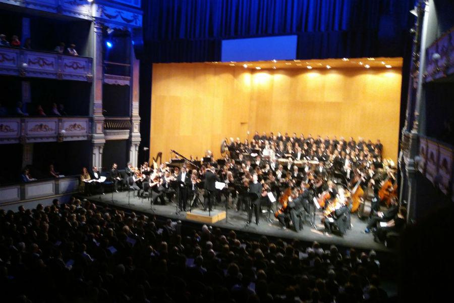 Durante el estreno de “Passio Christi” de Marco Frisina