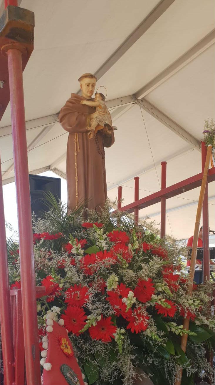 Procesión de la imagen de San Antonio de Padua en Frigiliana