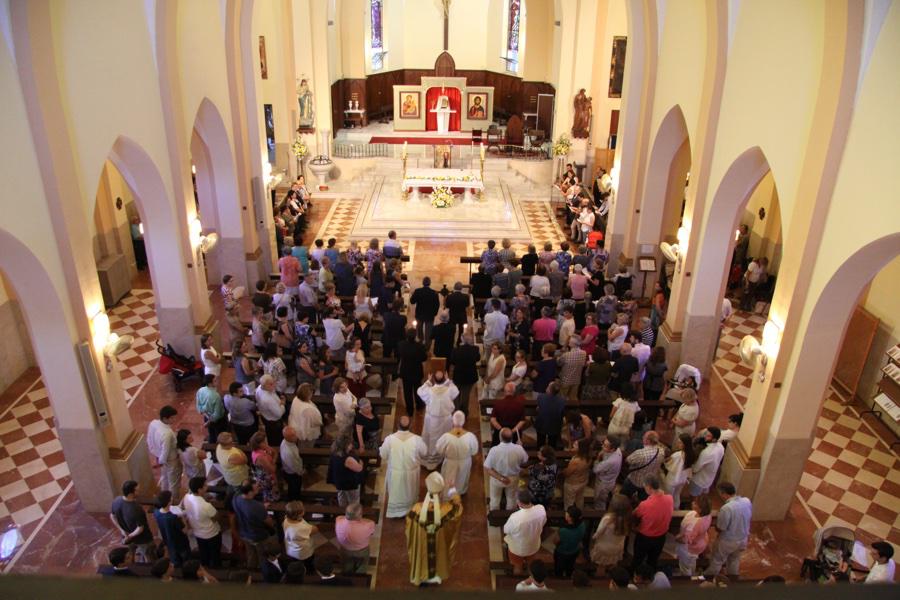 Misa Estacional en la Visita Pastoral a San Patricio. FOTO: A. FERNÁNDEZ