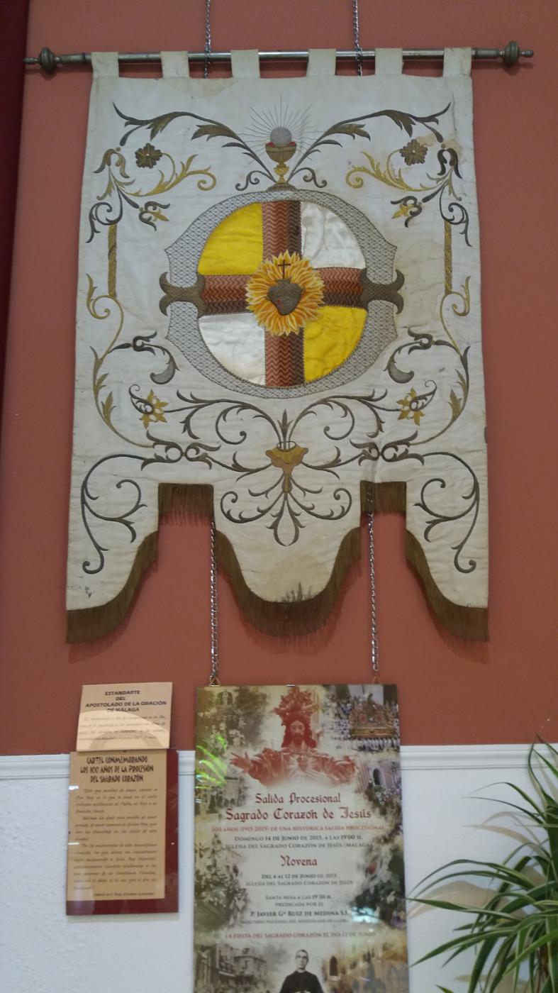 Estandarte del Apostolado de la Oración de Málaga