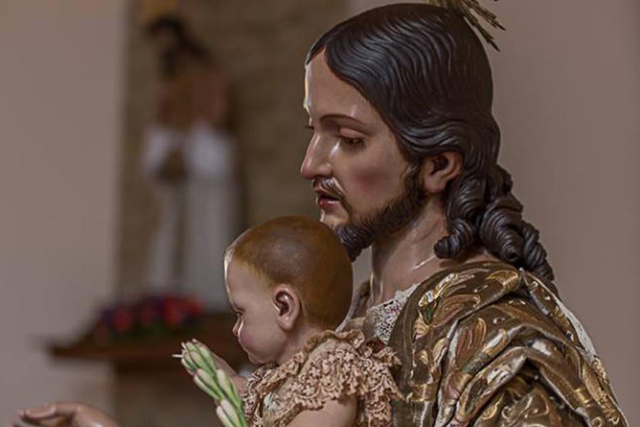 Talla de San José, en la parroquia del mismo nombre de Vélez-Málaga//M. A. CASTILLO