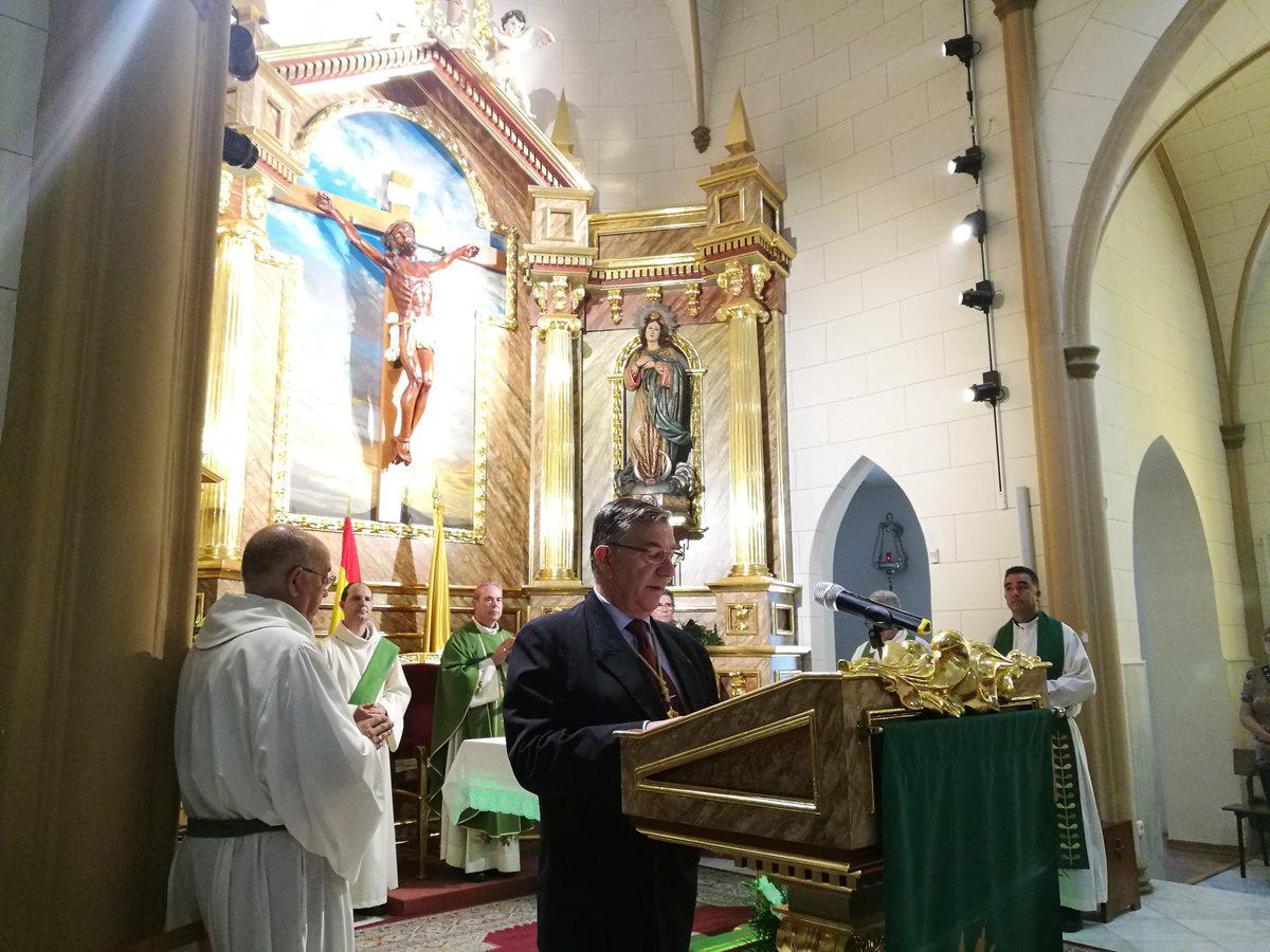 Don Jesús Catalá en la parroquia castrense de la Inmaculada Concepción de Melilla // M. RUBIALES