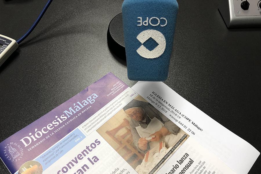 Los protagonistas del Belén Diocesano en "Iglesia en Málaga"