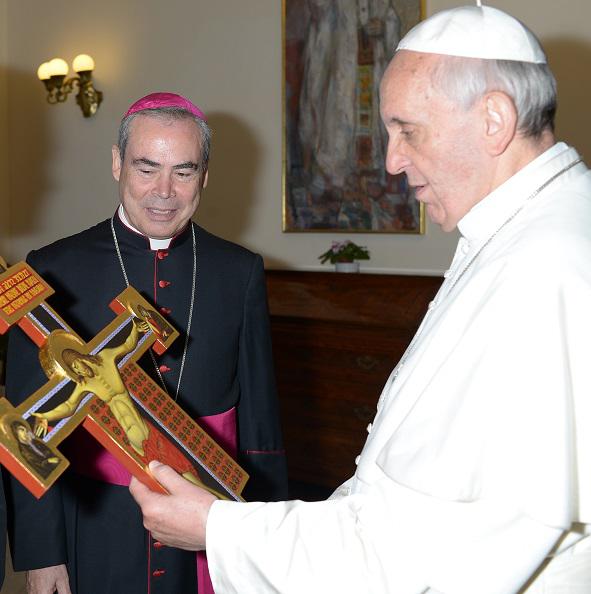 Don Jesús con el Papa Francisco