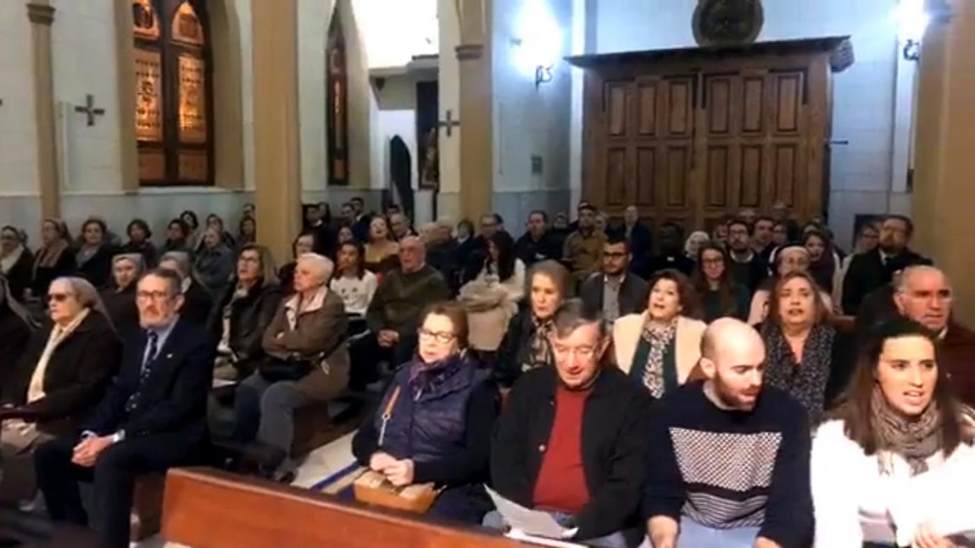 Vigilia de la Inmaculada en la parroquia castrense de la Inmaculada Concepción de Melilla