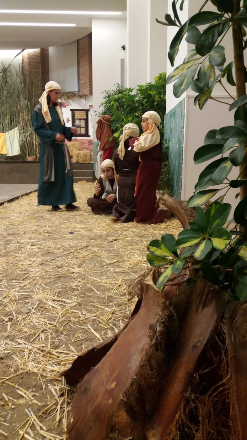 Detalle de una de las escenas del Belén Diocesano