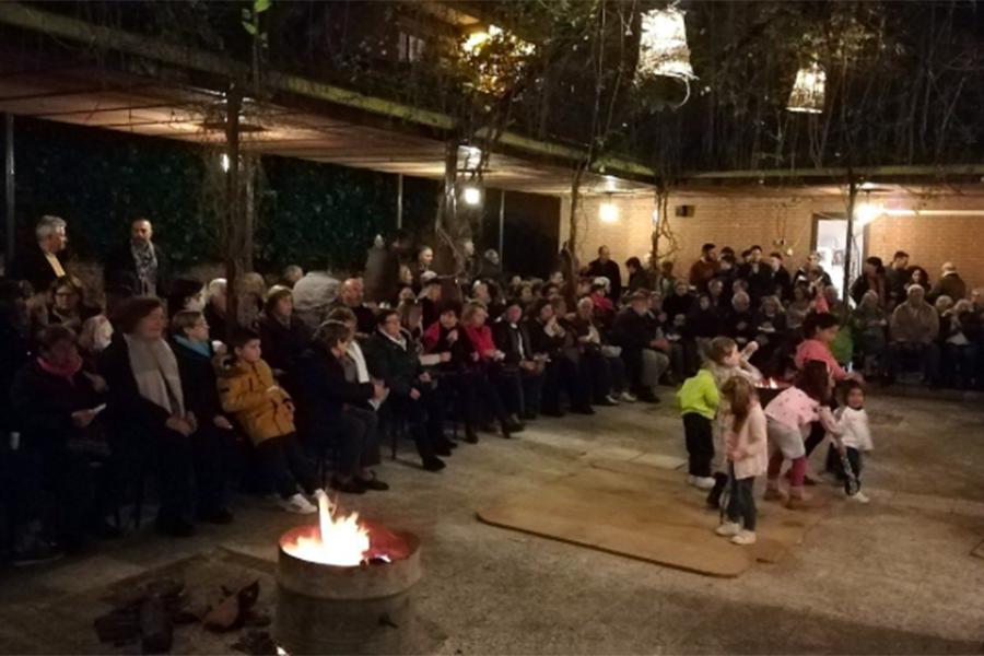 Zambomba en la parroquia de Los Ángeles