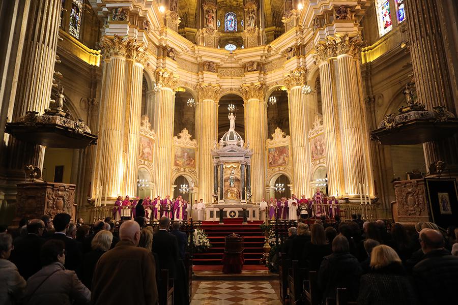 Misa exequial del cardenal Fernando Sebastián, en la Catedral de Málaga // S.FENOSA
