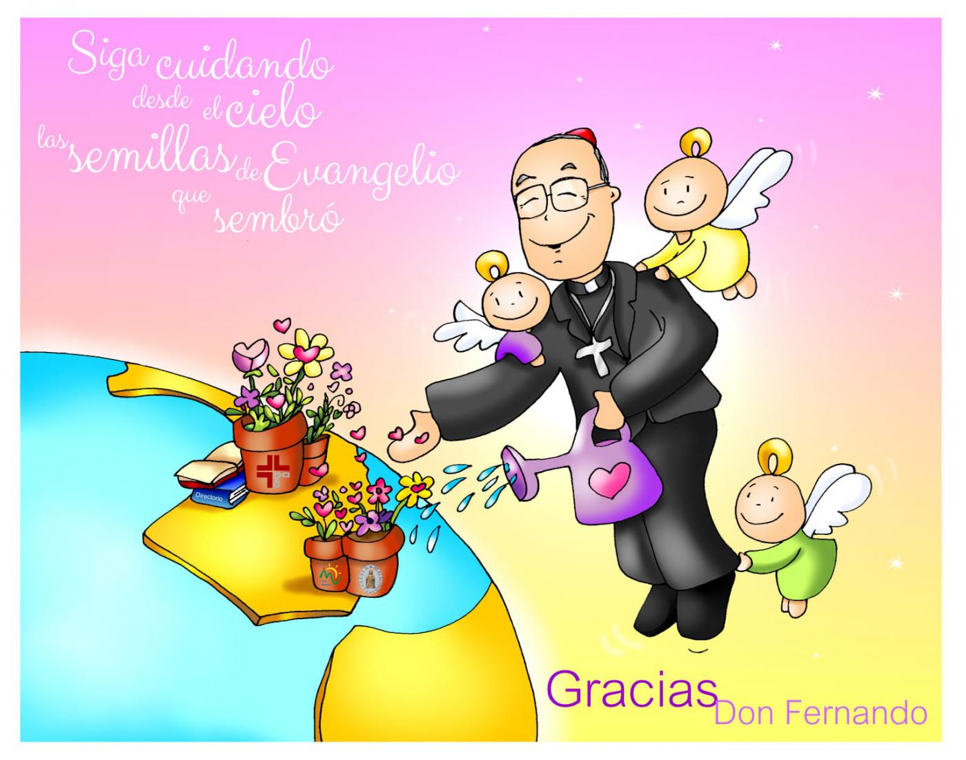 Fano dibuja al cardenal Sebastián