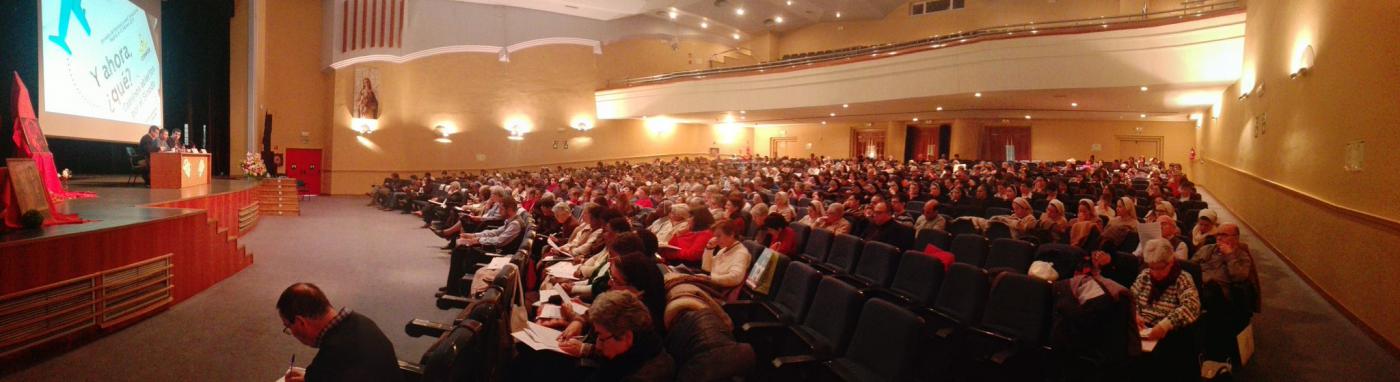 Panorámica del auditorio donde tuvieron lugar las Jornadas de Pastoral Juvenil Vocacional