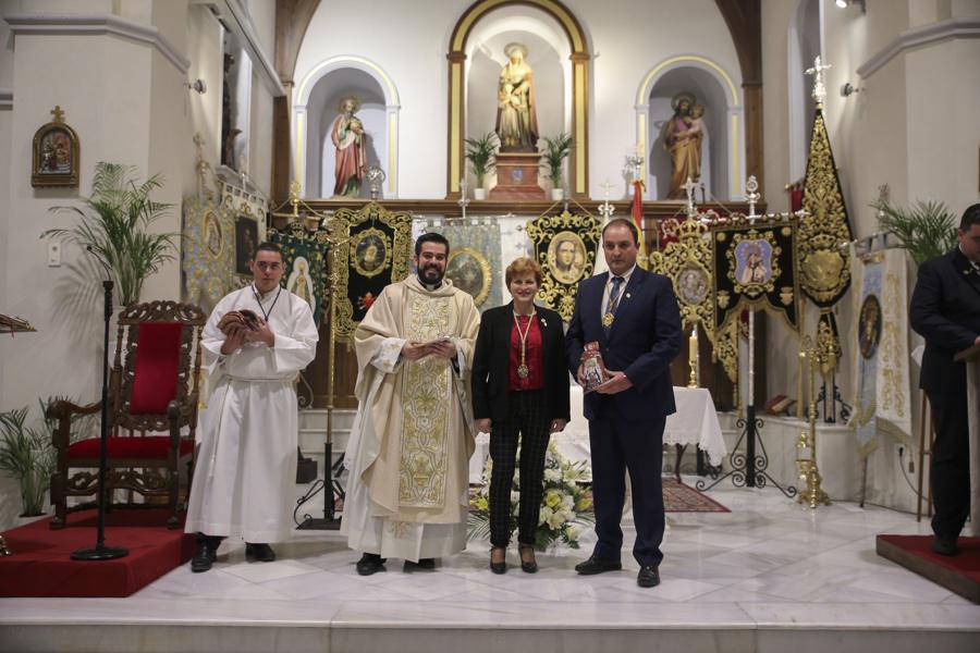 Eucaristía en la parroquia de Santa Ana (Algarrobo) con la participación de las Patronas Marianas de la Diócesis de Málaga // Y. MARTÍN