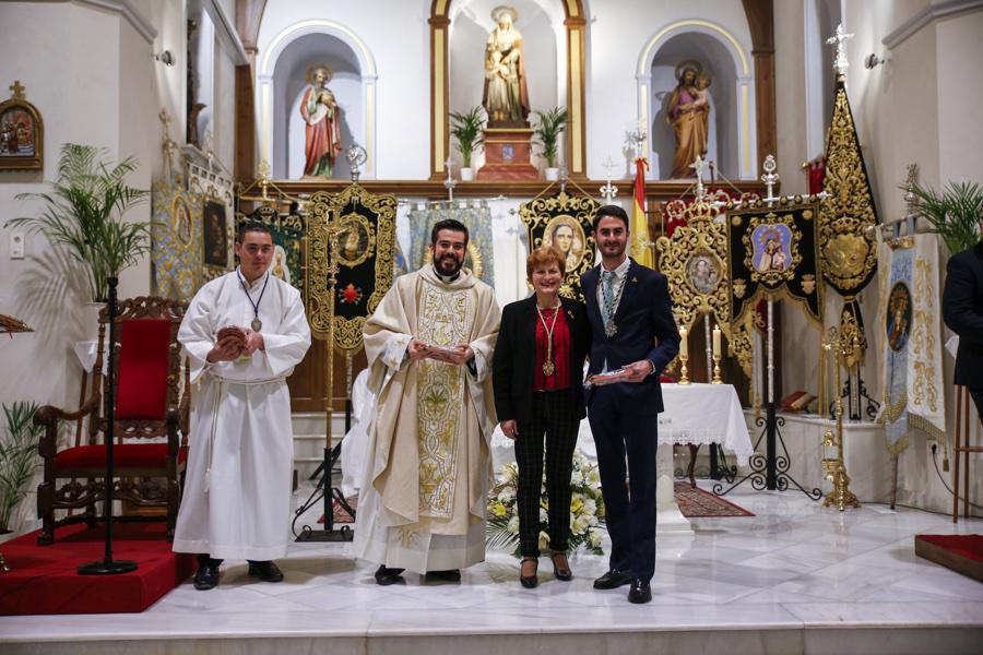 Eucaristía en la parroquia de Santa Ana (Algarrobo) con la participación de las Patronas Marianas de la Diócesis de Málaga // Y. MARTÍN