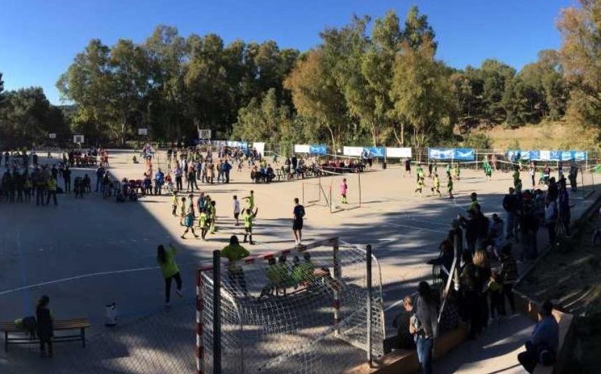 El colegio Cardenal Herrera Oria, sede de la Liga Benjamín de Balonmano de Diputación