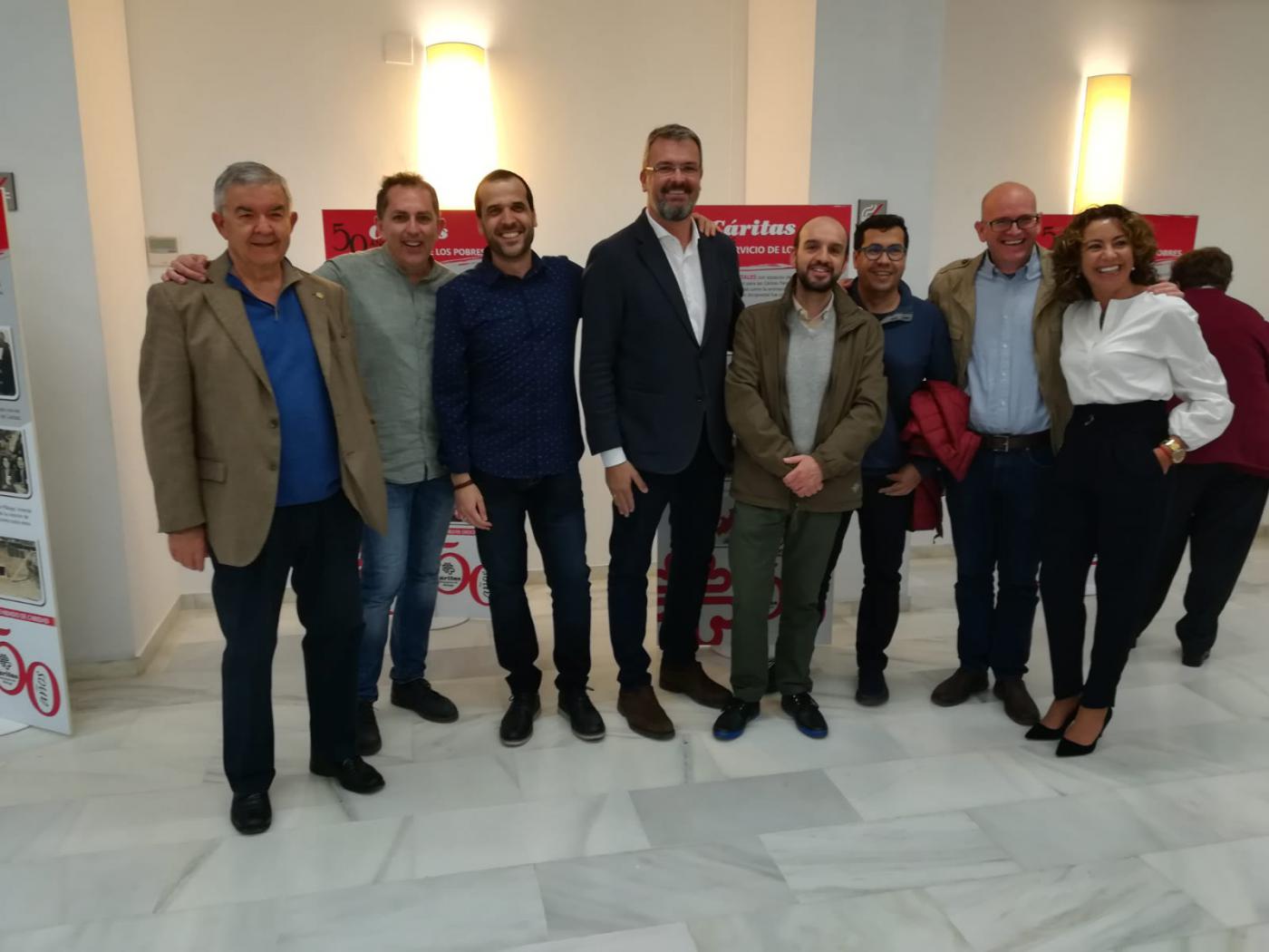 Inauguración de la exposición de Cáritas por su 50 aniversario en la casa hermandad de Estudiantes// CÁRITAS MÁLAGA