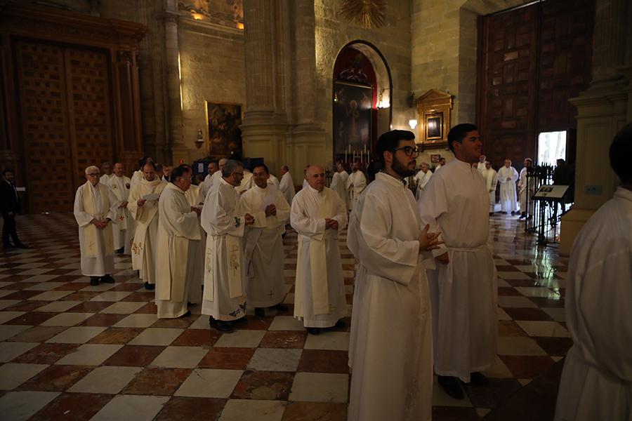 Misa Crismal celebrada en la Catedral de Málaga el 17 de abril de 2019 // S. FENOSA