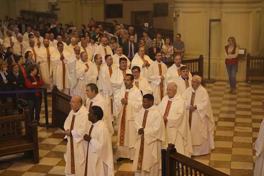 Misa Crismal celebrada en la Catedral de Málaga el 17 de abril de 2019 // S. FENOSA