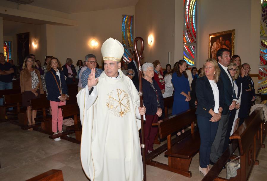 Virgen del Carmen de Marbella recibe al Obispo en Visita Pastoral