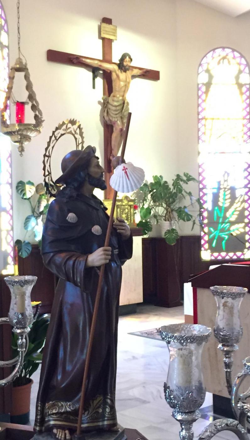 Imagen de Santiago el Mayor en la parroquia de El Morche