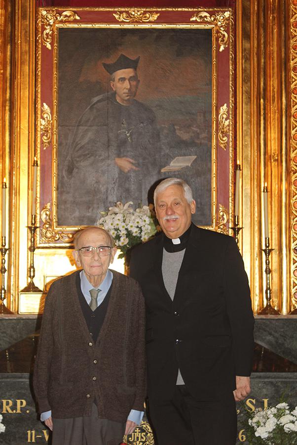 Arturo Sosa SJ, Padre General de la Compañía de Jesús, con el P. Vicente Luque SJ