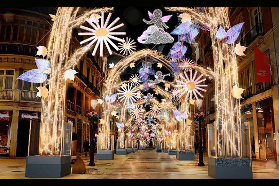 Sierra Blanca canta a la Navidad en calle Larios