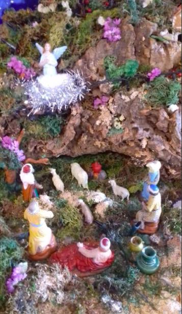 Belén elaborado por María Luz Álvarez de Cózar, de 80 años y feligresa de la parroquia de la Asunción