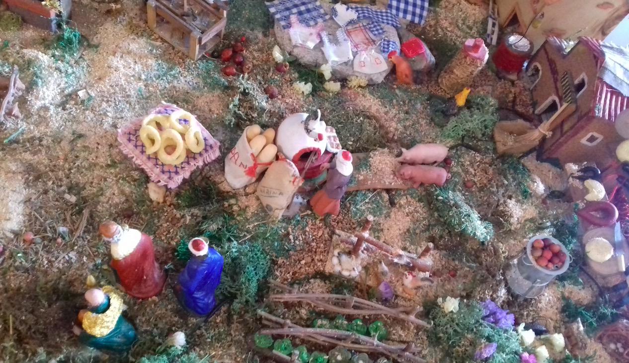 Belén elaborado por María Luz Álvarez de Cózar, de 80 años y feligresa de la parroquia de la Asunción