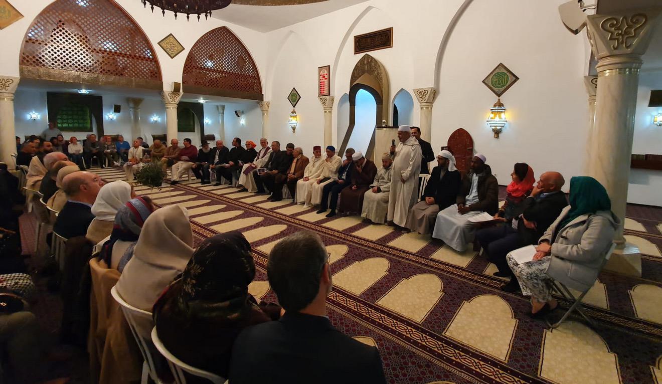 Oración interreligiosa por la paz en la mezquita de Marbella, el 16 de diciembre de 2019