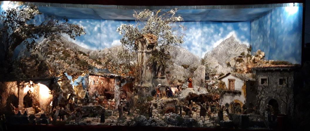 Belén de la parroquia de San Marcos Evangelista en Cuevas de San Marcos 