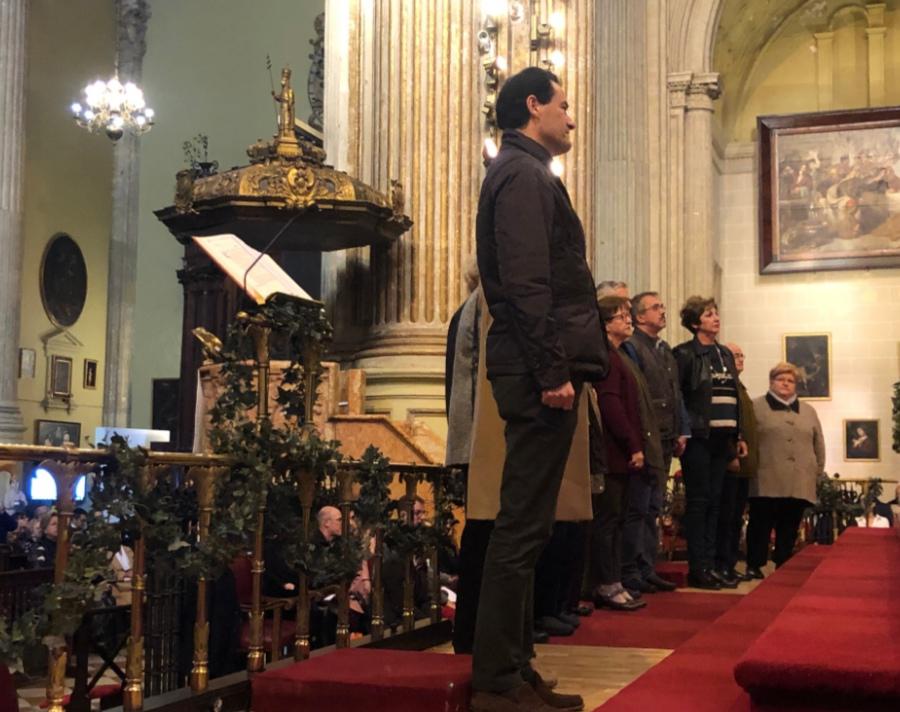 La Cruz de Lampedusa, en la Catedral de Málaga, en la fiesta de la Sagrada Familia