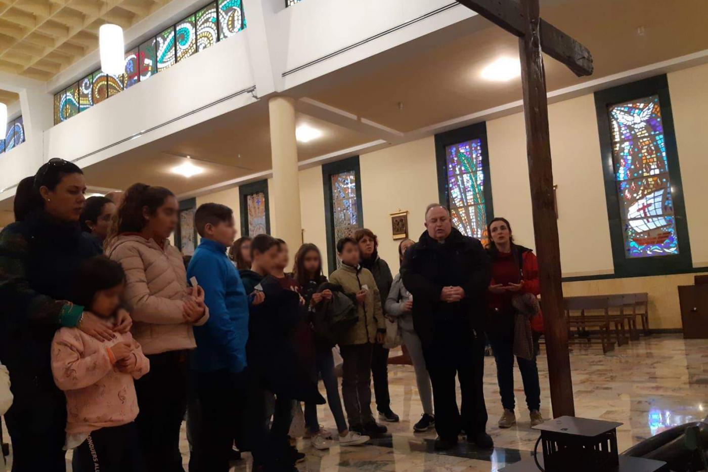 La Cruz de Lampedusa en la parroquia Santa María de la Amargura