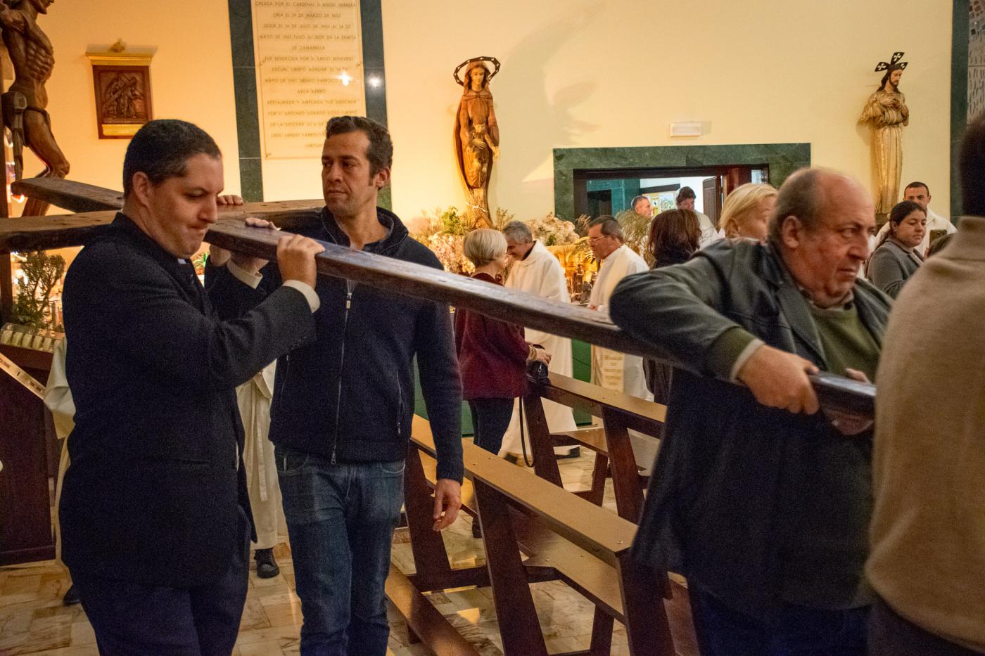 La Cruz de Lampedusa en la parroquia Santa María de la Amargura