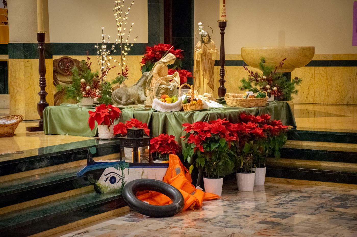 La Cruz de Lampedusa en la parroquia Santa María de la Amargura