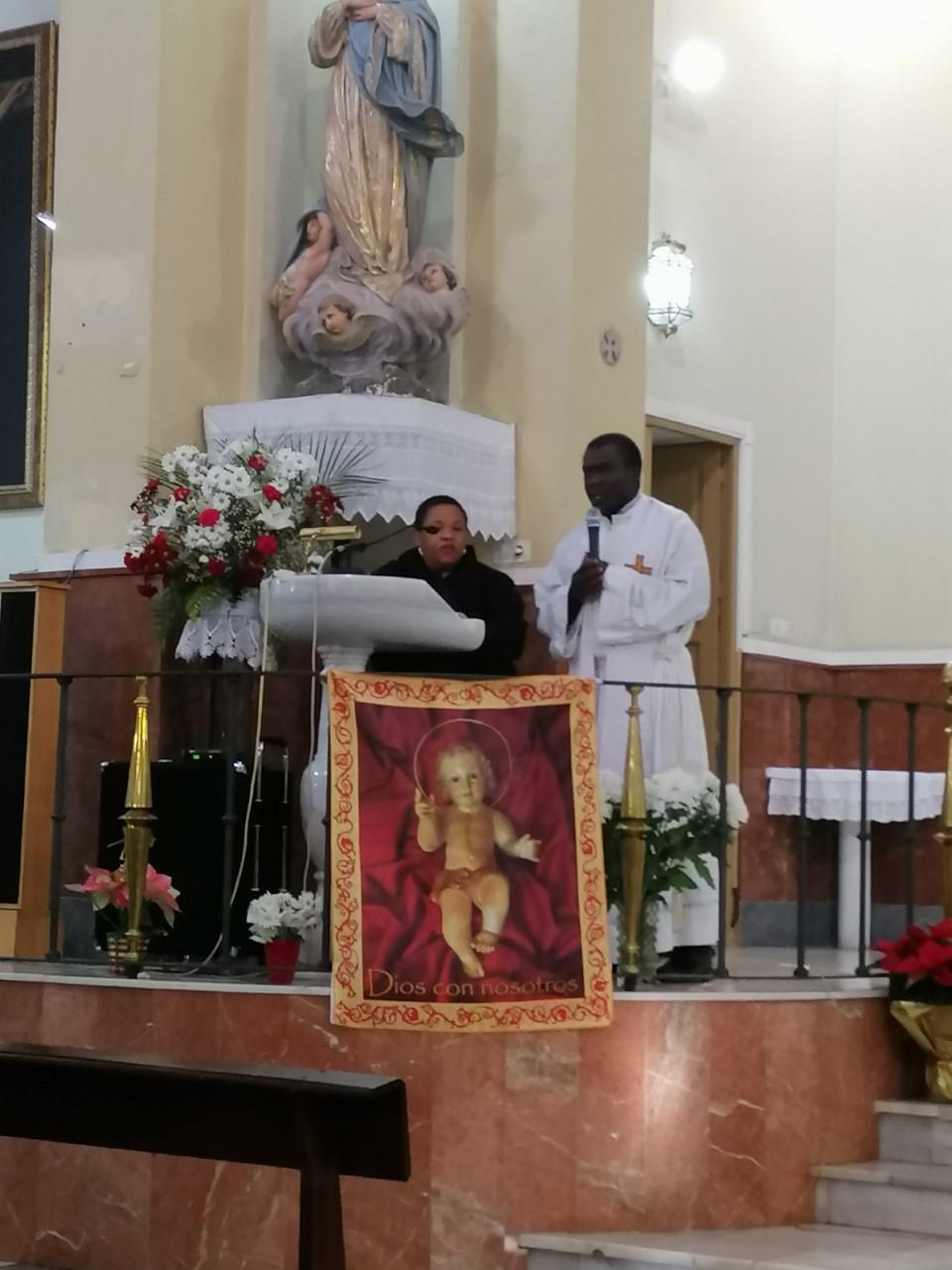 Eucaristía en Cristo Rey, presidida por el Obispo de Málaga, con la Cruz de Lampedusa // A.MEDINA