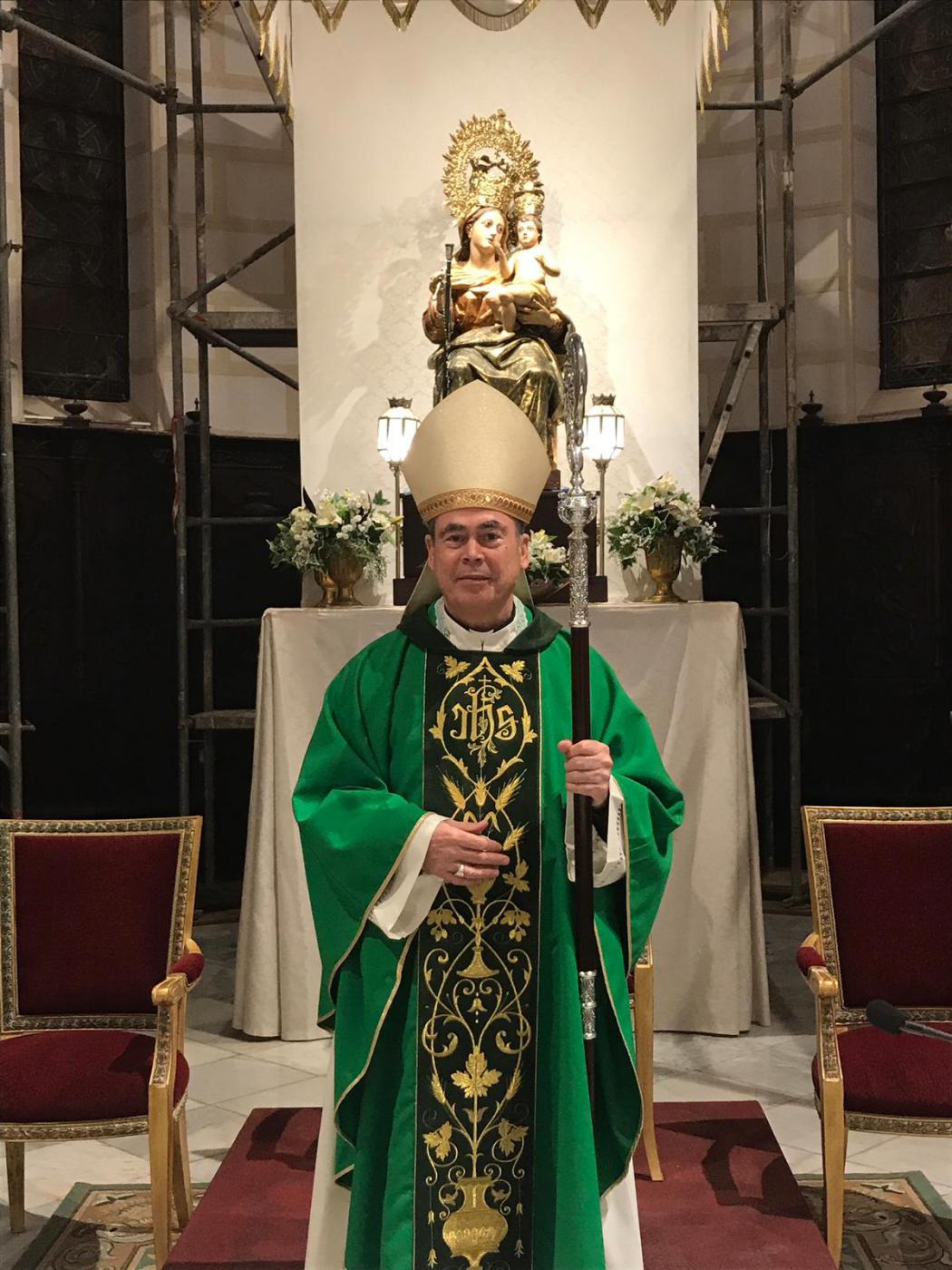 D. Jesús Catalá en su visita pastoral a Melilla, en enero de 2020