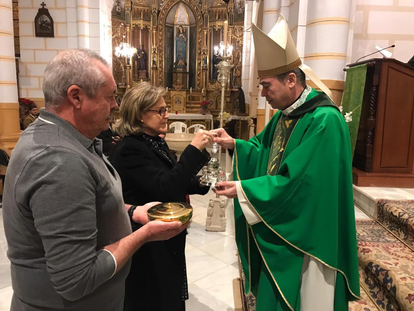 D. Jesús Catalá en su visita pastoral a Melilla, en enero de 2020