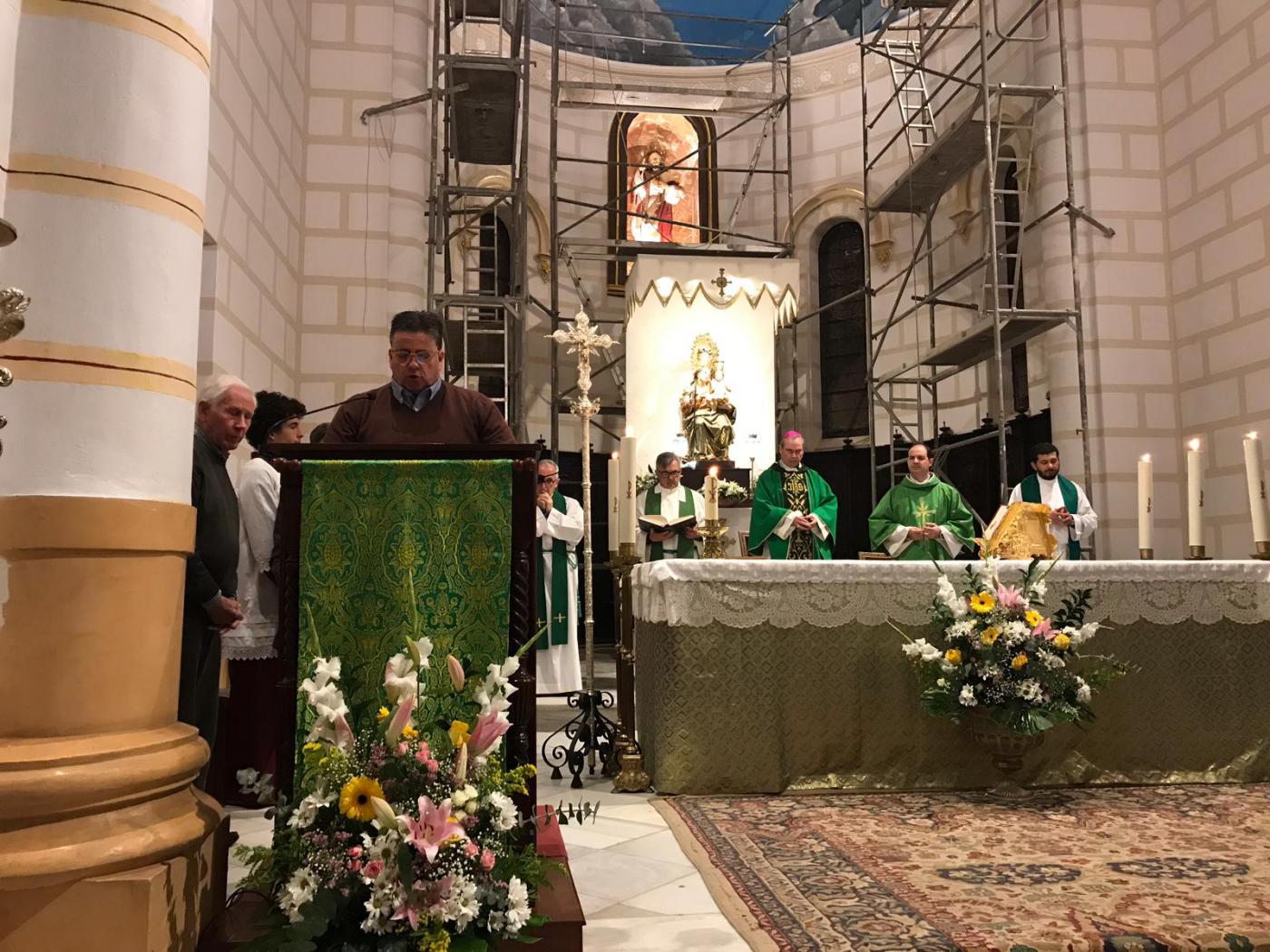 D. Jesús Catalá en su visita pastoral a Melilla, en enero de 2020