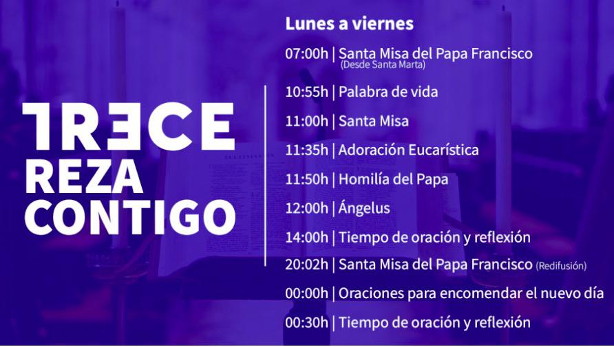 TRECE redobla su programación religiosa