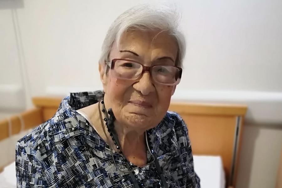 Josefina García el día de su 100 cumpleaños