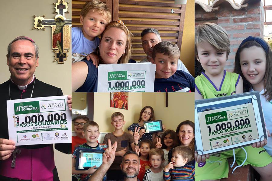 Tres millones de pasos solidarios para las familias