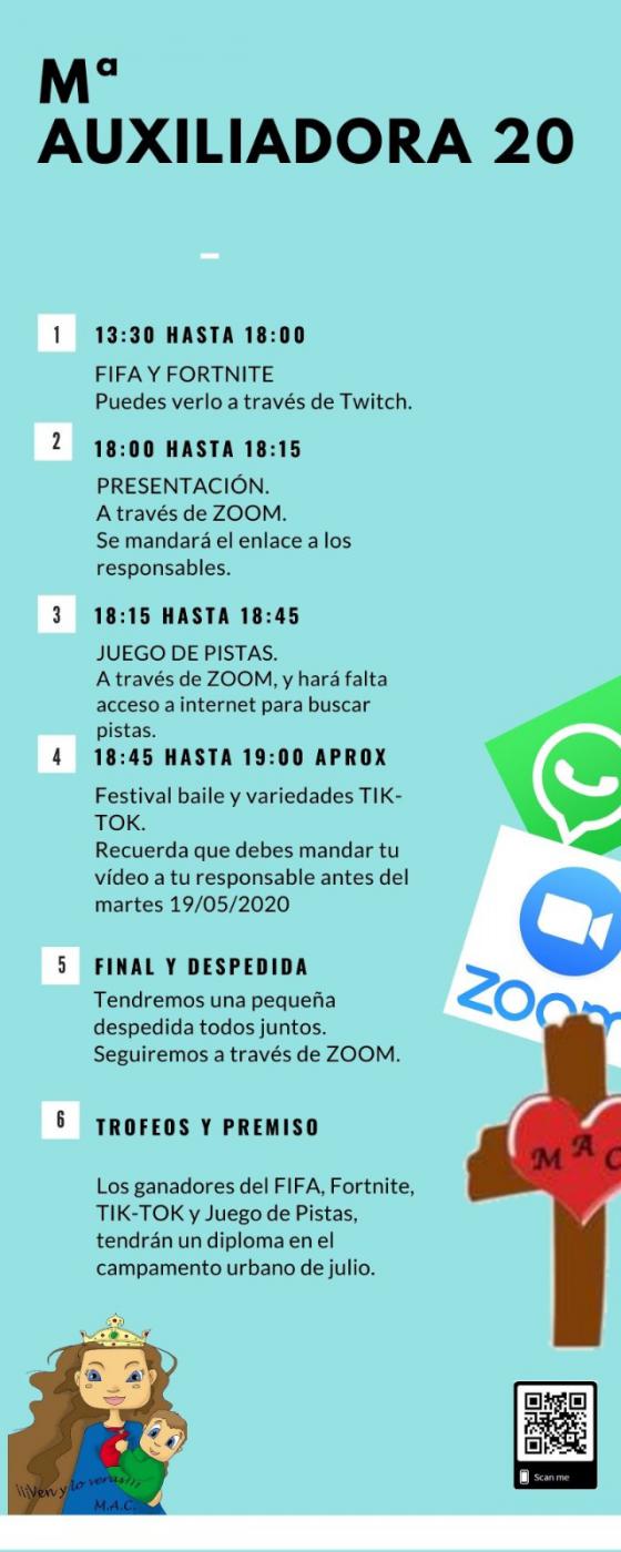 El MAC celebra a su patrona, María Auxiliadora, en redes sociales