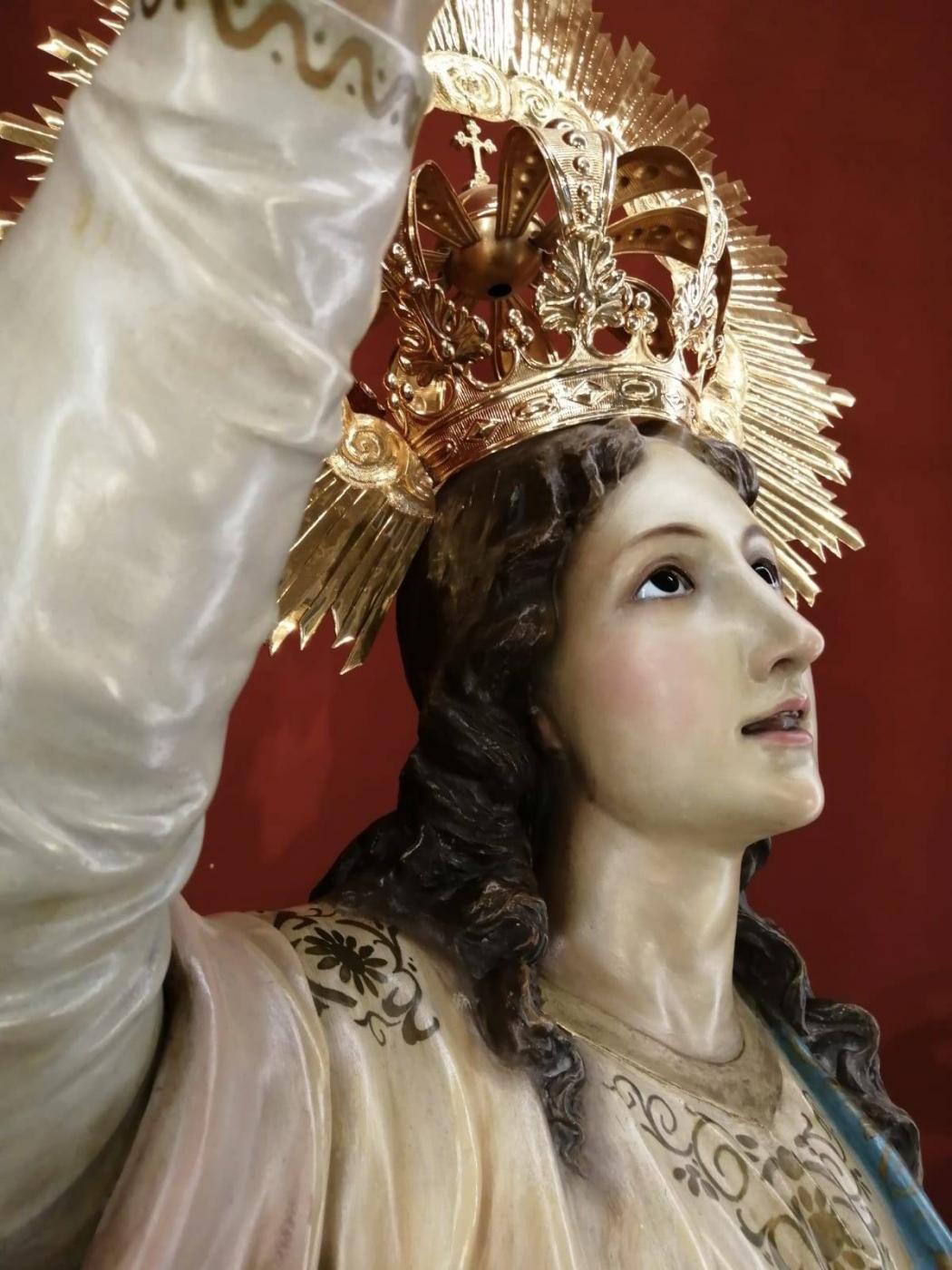 Imagen de Ntra. Sra. de la Asunción de la parroquia del mismo nombre en Almogía